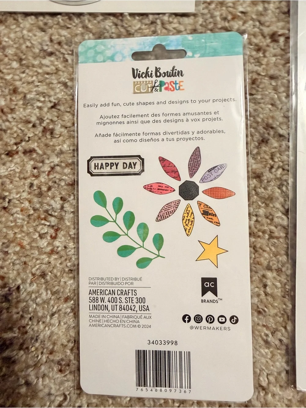 Assorted Craft Cutting Dies, Stamps, Stencils and Embossing Folder